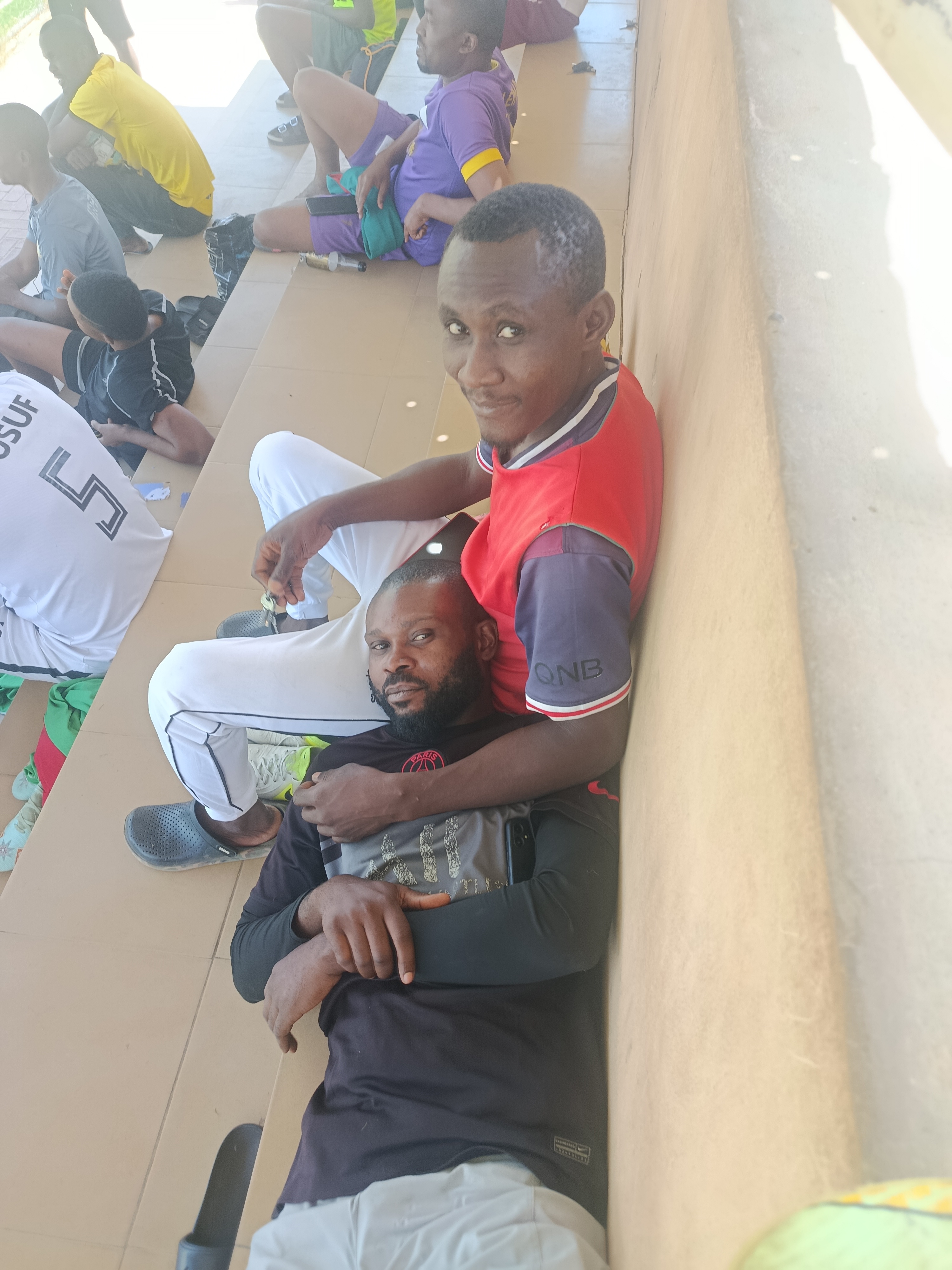 Players love and togetherness at training