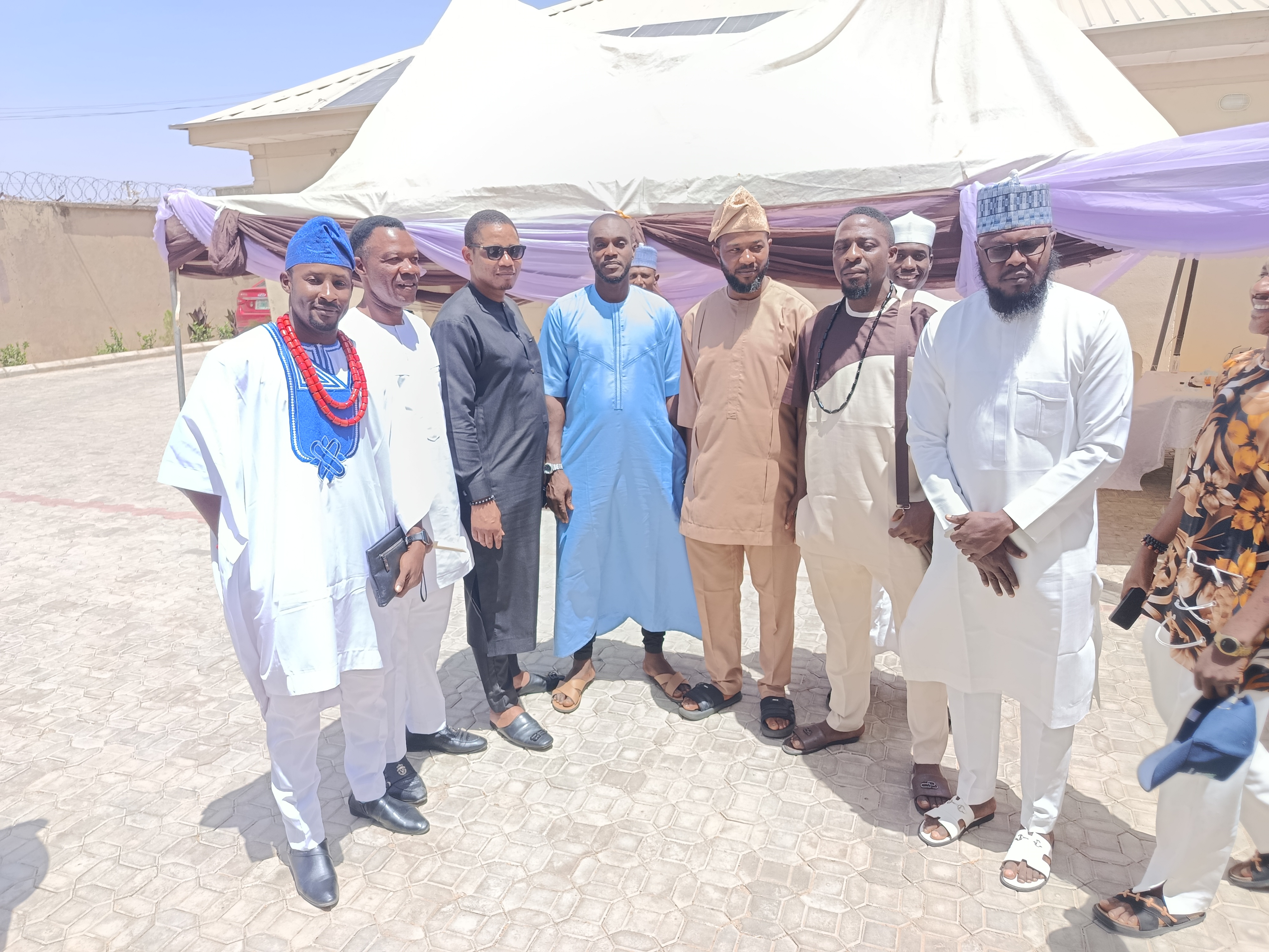 Some of the Gidan dawa FC players payed a warm visit to the residents of  their own teammate Dr Zayad (Rector KSITM) on a Sallah feast day.