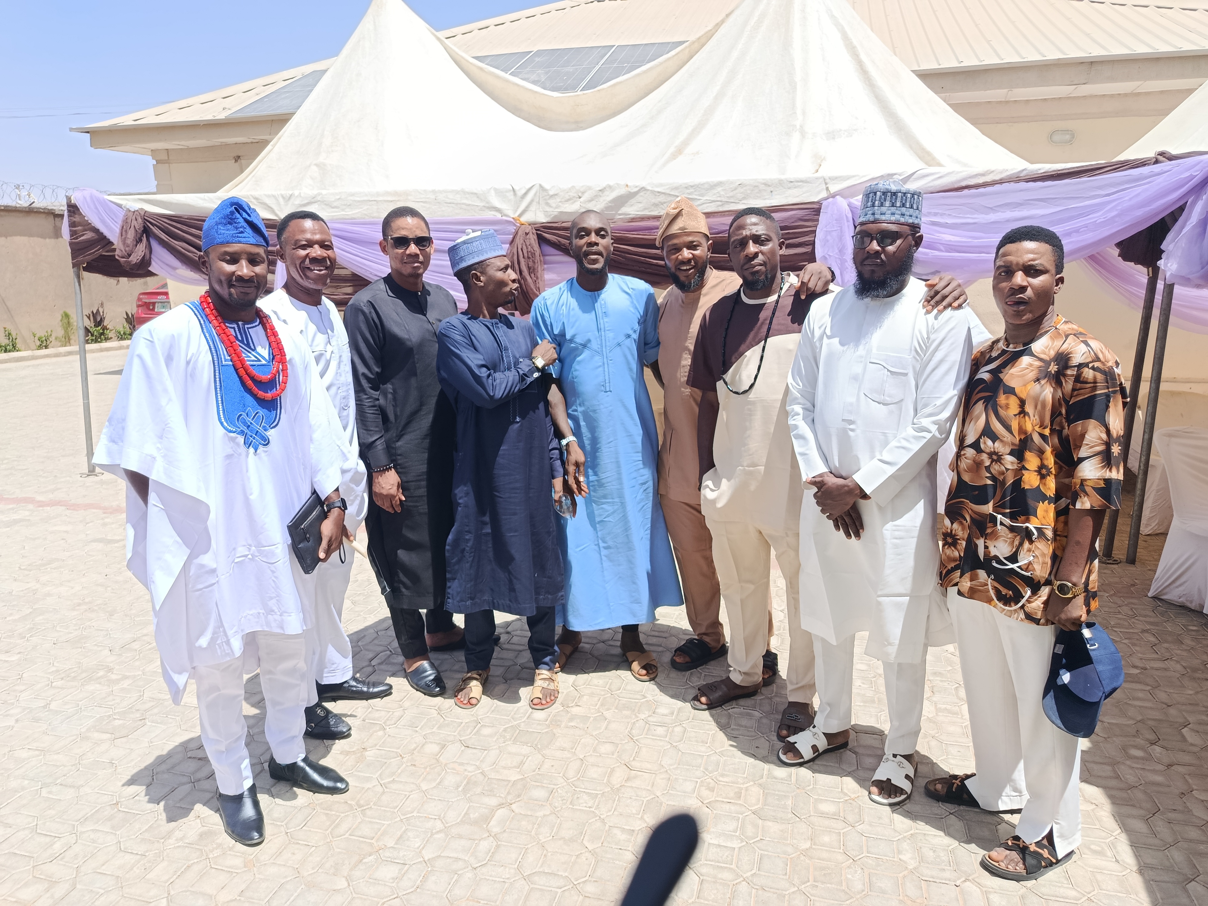 Some of the Gidan dawa FC players payed a warm visit to the residents of  their own teammate Dr Zayad (Rector KSITM) on a Sallah feast day.